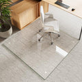46" x 46" Tempered Glass Chair Mat for Carpet & Hard Floors by MYSUNORIA