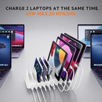 Charging Station for Multiple Devices, Adjustable Dividers Charger Dock - Image 7