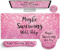 LIMKRIAN Pink Ergonomic Mouse Pad Set, Large Desk Matt for Desktop Decor by LIMKRIAN