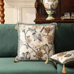 ISAENNE Vintage Linen Square Throw Pillow Cover,Set of 2,18"x18"-Murad A - Image 2