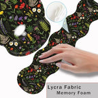 Mouse Pad,Large Pink Desk Mat, 4in1 XXL Mousepad + Keyboard Wrist Rest+Mouse Wrist Rest+Coaster Set with Ergonomic Desk Pad for Home Office Table Computer-Cute Flowers - Image 5