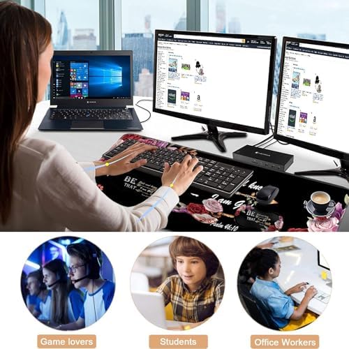 Keyboard Wrist Rest and Mouse Pad with Wrist Support Set Ergonomic Coaster,Memory Foam,Easy Typing Pain Relief,Large XL Desk Mat 31.5"x 11.8",Bible Verse Psalm 46-10 Adorable Peony Flower - Image 7