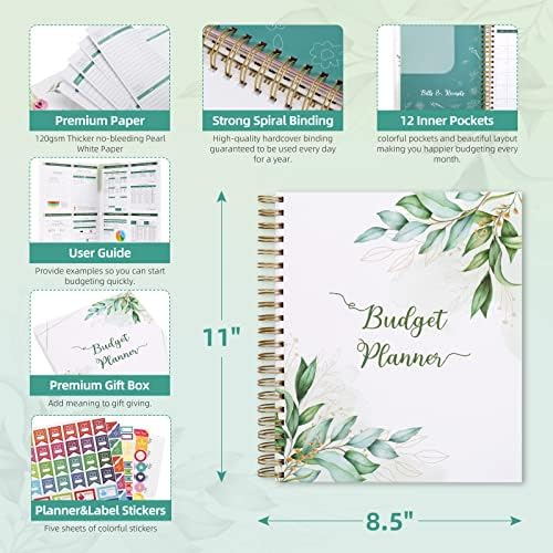 SOLIGT 8.5 x 11 inches Large Budget Planner and Monthly Bill Organizer - Image 2