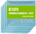 E-Cloth Window and Glass Cleaner Kit, Just Add Water - 4 Kits by E-Cloth