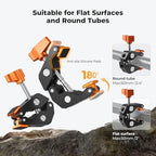 K&F CONCEPT 22" Magic Arm Clamp Kit, Overhead Desk Camera Mount - Image 5