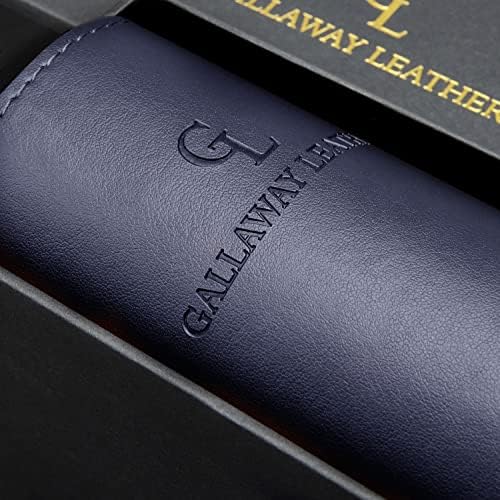 Gallaway Leather Desk Mat - Office Writing Desk Pad, Medium 24" x 14" Navy Blue, Gift Ready Elegant Computer Desk Cover Protector - Image 2