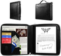 E NET-CASE Case for Kindle Scribe 10.2 inch 2024 & 2022 Released - Business Handheld Design Upgraded PU Leather Cover for Kindle Scribe Digital Paper with Zipper & Pen Holder (Black) by ENET-CASE