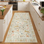 DUKINO 3x6 Kitchen Runner Rug, Washable Animal Rug for Hallway, Beige - Image 6