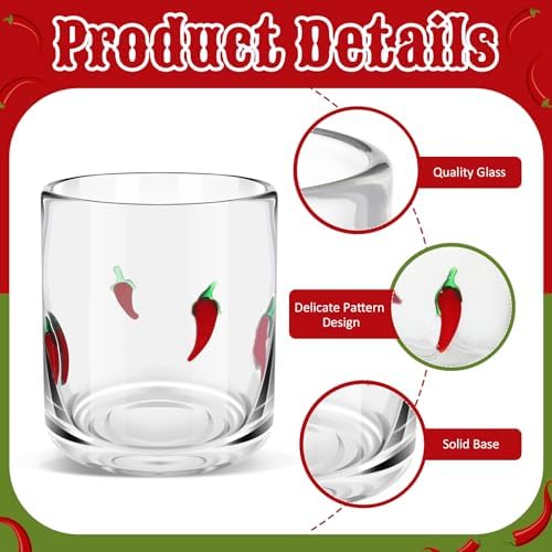 SiliFine 2 Pcs Chili Icon Juice Glasses - Image 4
