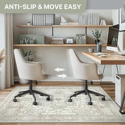 36"x60" Office Chair Mat for Hardwood Floor, Non-Slip Washable Mint - Image 5