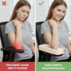 Smiry Memory Foam Office Chair Armrest Pads, Non-Slip Armrest Cushion - Image 5