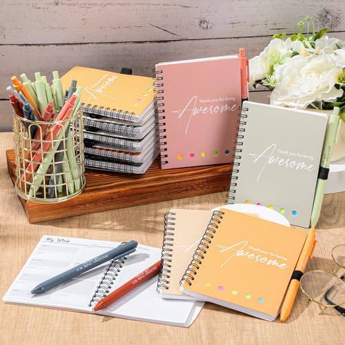 20 Sets Employee Appreciation Gift Bulk for Nurse Teacher Thank You Being Awesome Weekly Planner Sticky Notebook Pen Back to School Gift for Teacher Staff Coworker (Plastic,Bright Colors) - Image 6