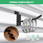 100Pcs Heavy Duty Slat Wall Display Hooks Bulk Set, Slatwall Accessories Pegboard Gridwall Display Hook Slat Wall Shelf Brackets for Retail Home (Black, 4 Inches/10 CM) - Image 6