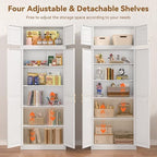 Polup 86" Tall Metal Kitchen Pantry Storage Cabinet with Doors and Shelves - Image 5