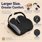 Memory Foam Ergonomic Seat Cushion for Office Chairs Pain Relief - Image 3