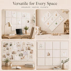 Stripe Felt Bulletin Board Tiles, Cork Board Alternative 48 x 36 in - Image 6