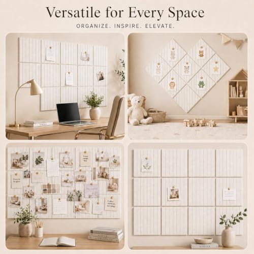 Stripe Felt Bulletin Board Tiles, Cork Board Alternative 48 x 36 in - Image 6