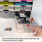 Ultimate Office TierDrop Storage Drawers, 9w x 12d x 4.75h, Set of 3, Clear - Image 5
