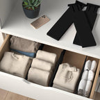6-Pack Drawer Dividers 4 Inch High, 11”-17" Adjustable Bamboo Organizers Large Expandable Drawer Separators for Cloths, Dresser, Bedroom, Bathroom, Baby Drawer, Office & Kitchen Utensils (Black) - Image 5