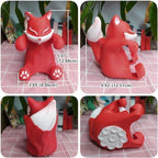 Animal Fox Sticky Notes Holder Pop-up Note Dispenser for Desk Home Office School Accessories, 3x3 in, Red, C14 - Image 3