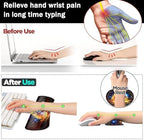 Large Gaming Mouse Pad+ Keyboard Wrist Rest Set, Ergonomics Memory Foam Mouse Mat Wrist Rest Support for Home Office, Waterproof Extended Mousepad 31.5x11.8in, Colorful Tree of Life Desk Pad - Image 5