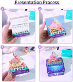 3D Memo Pad, 3D Calendar 2027, Time Piece Calendar, Tear-Off Calendars 2027, 3D Paper Carving Art Memo Pad, Art Carving Sticky Notes for Office Home Gifts Ornaments (Butterfly Loves Flower) - Image 3