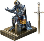 Knight Pen Holder Desk Organizer Office Decor Letter Opener for Desk Blue by HDMbigmiHomeDecorations