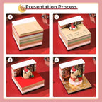 3D Calendar 2027,3D Desk Calendar 2027,Capybara Tear-Off Paper Sculpture Desk Calendars,3D Desk Calendar Memo Pad 2027,3D Memo Pad Creative Tear Away Weekly planner Carving Art Calendar Notepad,Gift,Paper sculpture calendar (Christmas Capybara) - Image 6