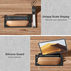 UPERGO Vertical Laptop Stand, Dual Slot Wood Holder for Desk - Image 6