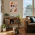 Scalloped Bulletin Board 24x18 inches, Decorative Felt Pin Board for Wall - Image 6