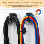 22CM 24 PCS Magnetic Zip Tie Mount Set with 100Pcs Cable Ties 8LBS Strong - Image 3