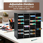 Marker Organizer,240 Slots Marker Storage with Divider,Black - Image 3