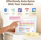 Dragon Touch 10.1 inch Digital Calendar Chore Chart – Interactive Touchscreen, Smart Family Planner, Hearth Display Desk Digital Calendar Best Gifts for Christmas, Wedding, Mom - Image 2