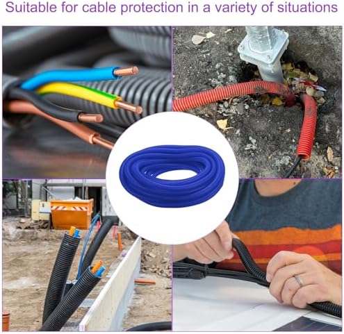 DMiotech 100ft Wire Loom Split Tubing 1 Inch(25.4mm) ID Blue - Image 6