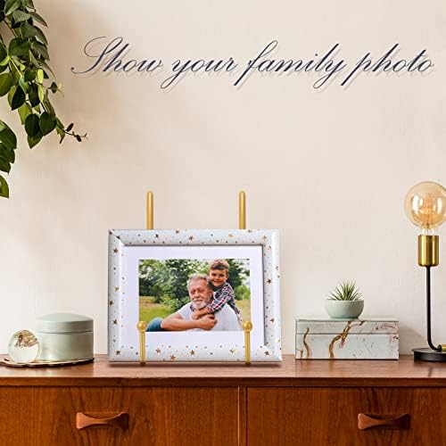 Mixweer 12 Pcs Book Stands for Display Metal Stand, 6", Gold - Image 5
