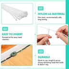 Shappy 60 Inch 50 Pack Large Zip Ties Heavy Duty Wire Ties, White - Image 6
