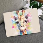 MEEgoodo for MacBook Air 13.3 inch Case 2021 2020 2019 2018 A2337 M1 A2179 A1932, Clear Case for MacBook Air M1, Hard Shell with Keyboard Webcam Cover & Trackpad Film & Type C Adapter,Giraffe - Image 6