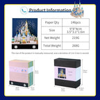 3D Calendar 2027,Time Piece Calendar 2027,Castle 3D Art Notepad Calendars,3D Memo Pad,Tear Away Calendars,Christmas Gift,New Year Gift/paper sculpture calendar (Cinderella Castle) - Image 2