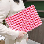 MEEgoodo for M5/M4/M3/M2 MacBook Air 15 inch Case 2026 2025 2024 2023, Case Fit Model (A3448/A3241/A3114/A2941) for MacBook Air 15.3 inch, Pink and Red Stripes - Image 6