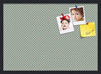 PinPix 28x20 inch Cork Bulletin Board. This Decorative Framed Pin Board Comes with Diamond Pattern in Nile Green Design and Satin Black. Ideal for Home, Office Decor or School (PinPix-380) by PinPixBulletinBoards
