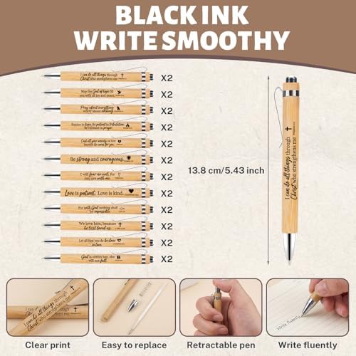 Sprial Notebooks with Pens Bulk, 48 Pack, 5.5 x 4.7 Inch Christian - Image 4