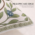 ISAENNE Designer Linen Throw Pillow Cover,Set of 2,20"x12"-Mosella A - Image 7