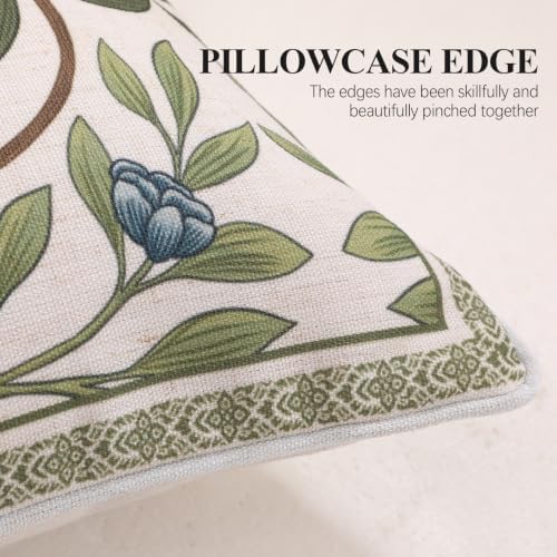 ISAENNE Designer Linen Throw Pillow Cover,Set of 2,20"x12"-Mosella A - Image 7