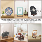 15.5 Inch Large Plate Stands for Display, Wooden Plate Holder, 1 Pack - Image 6