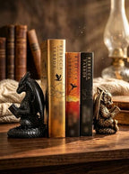 Stylor Fantasy Dragon Bookends Set of 2, Romantasy Bookish Gifts - Image 2