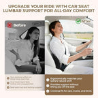 BEBAS Ergonomic Memory Foam Lumbar Support Pillow for Car, Black - Image 6