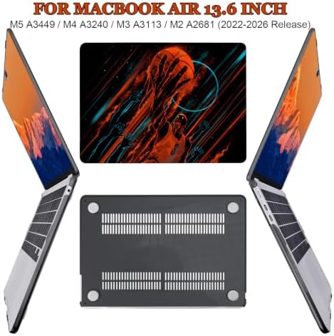 Basketball Pattern Case for 2022-2026 MacBook Air13 Inch M5/M4/M3/M2 - Image 3