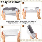Thenshop 24 Pcs Magazine Files Cardboard Holders,Classic,White - Image 3