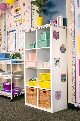 Teacher Created Resources Yellow Portable Plastic Storage Caddy 6-Pack for Classrooms, Kids Room, and Office Organization, 3 Compartment - Image 4
