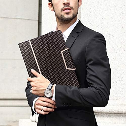 Toplive Business Padfolio, Executive Conference Folder with Document Sleeve, Letter/A4 Size Clipboard, Business Card Holders, Men's & Women's Mermaid Black - Image 2